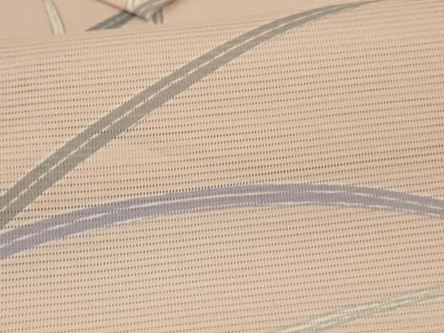 平和屋着物*夏物 小紋 絽 草葉文 洗える着物 AABN2396jd