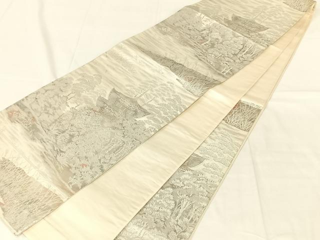 平和屋着物◎六通柄袋帯 古京錦 二重引箔 正絹 逸品 AABN2532dk