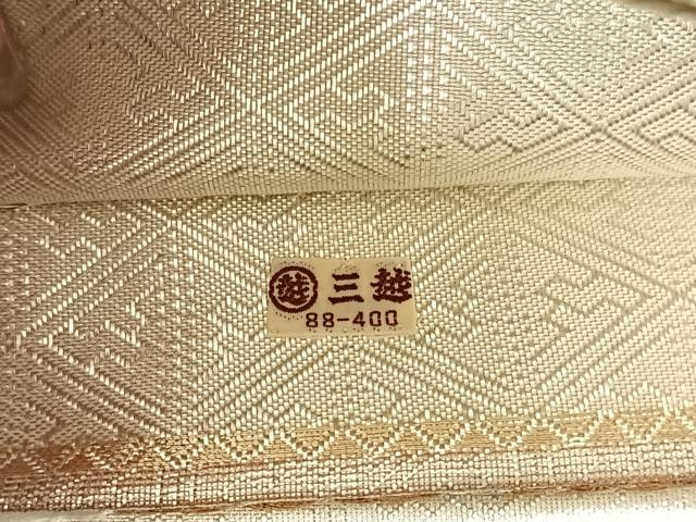 平和屋着物◎佐賀錦 六通柄袋帯 能姿趣麗花丸文 金銀糸 三越扱い 正絹 逸品 AABN2536dk