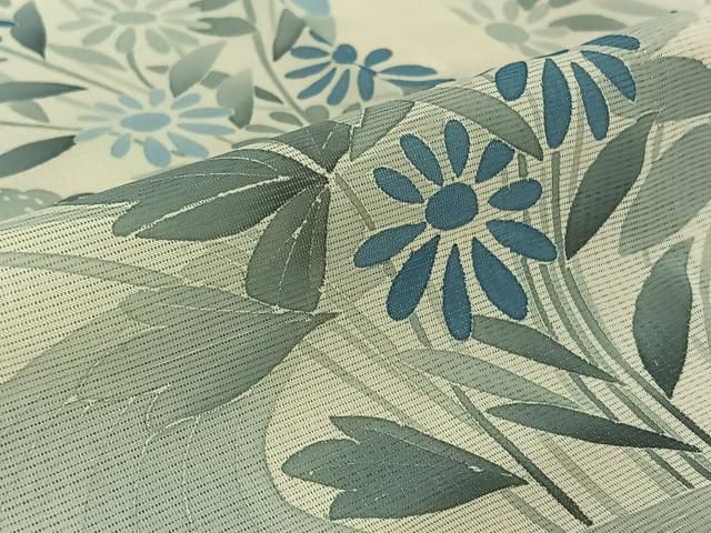 平和屋着物▽訪問着 無双 紗袷 紗×絽 手描き 流水花文 正絹 逸品 AABN2735jh