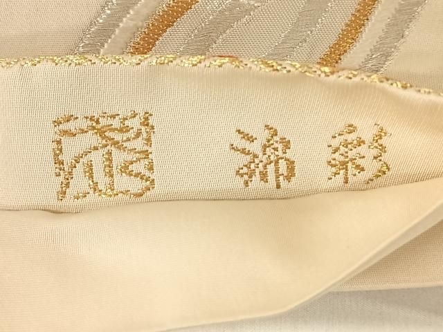 平和屋着物◎六通柄袋帯 唐織 織匠万勝 七宝文 金銀糸 正絹 逸品 AABN2893dk