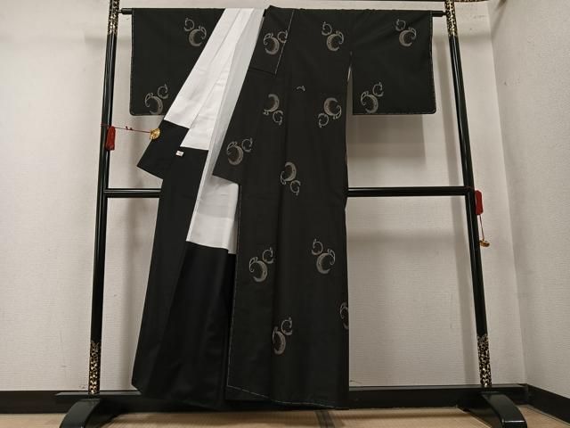 平和屋着物●本場大島紬 9マルキ 地空き 兎 うさぎ 正絹 逸品 未使用 AABN2970ph