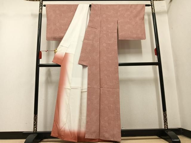 平和屋着物●江戸小紋 作家物 加賀友禅 寄せ小紋柄 正絹 逸品 未使用 AABN3002ph