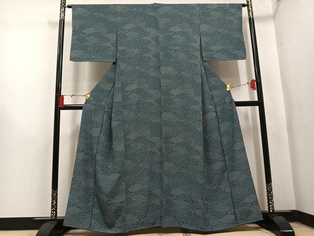平和屋着物●江戸小紋 花尽くし 正絹 逸品 未使用 AABN3015ph