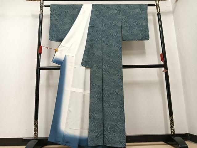平和屋着物●江戸小紋 花尽くし 正絹 逸品 未使用 AABN3015ph