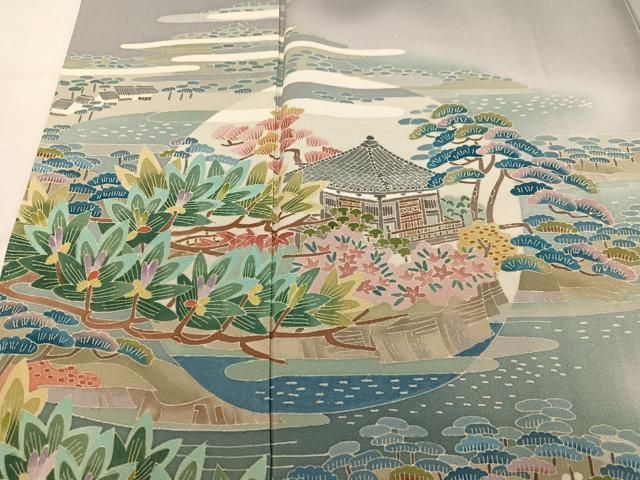 平和屋着物●本加賀友禅作家 中正勲 色留袖 奥の細道 暈し染め 正絹 逸品 未使用 AABN3028ph