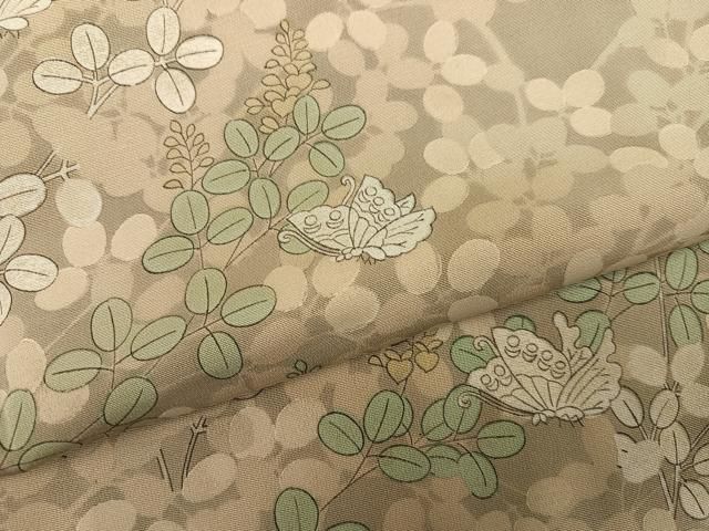 平和屋着物●訪問着 花蝶文 暈し染め 正絹 逸品 AABN3041ph