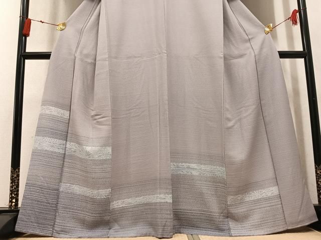 平和屋着物●訪問着 横段文 ますいわ屋扱い 正絹 逸品 AABN3064ph