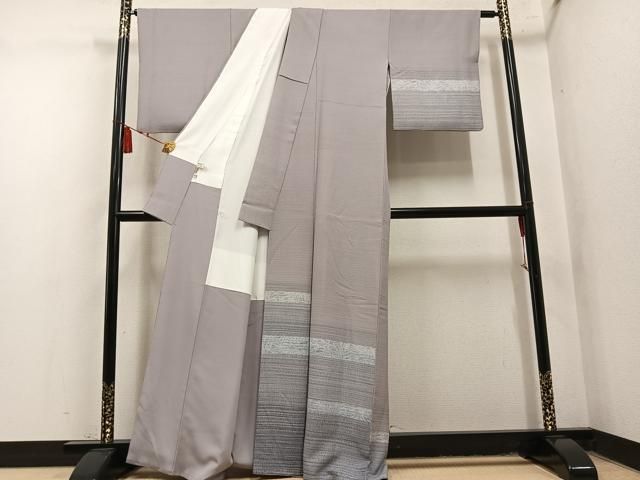 平和屋着物●訪問着 横段文 ますいわ屋扱い 正絹 逸品 AABN3064ph