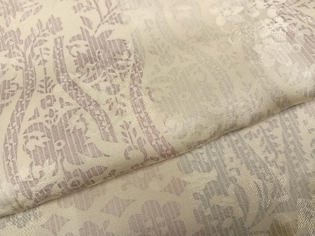 平和屋着物●上質な小紋 型染め 草花間道 正絹 逸品 AABN3068ph