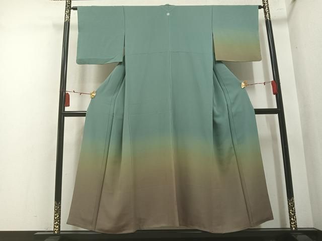平和屋着物●訪問着 霞文 暈し染め 正絹 逸品 AABN3072ph