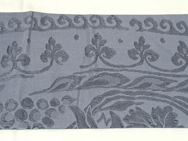 平和屋着物◎九寸名古屋帯 葡萄唐草文 正絹 逸品 AABN3123dk