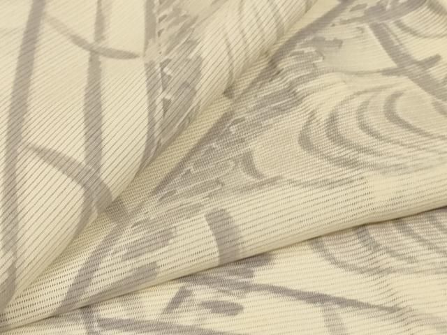 平和屋着物*夏物 小紋 絽 渡橋文 正絹 逸品 AABN3365jd