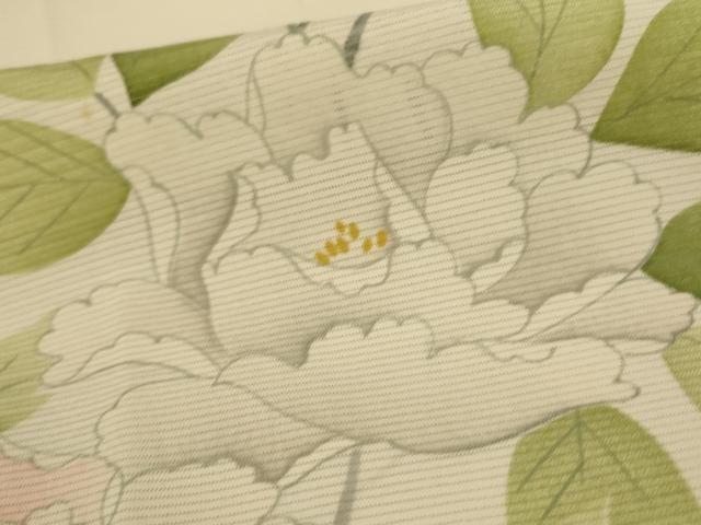 平和屋着物*夏物 小紋 絽 草花文 正絹 逸品 AABN3366jd