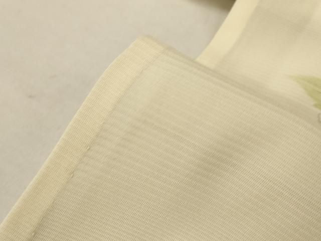 平和屋着物*夏物 小紋 絽 草花文 正絹 逸品 AABN3366jd