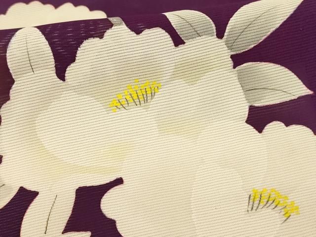 平和屋着物*夏物 訪問着 絽 枝花文 正絹 逸品 AABN3371jd