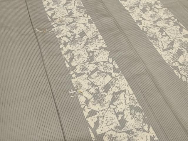 平和屋着物*夏物 訪問着 縦絽 箔散らし間道 正絹 逸品 AABN3386jd