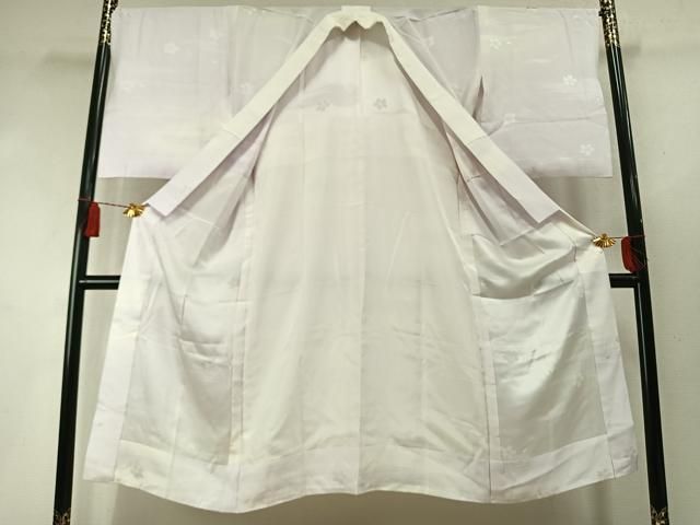 平和屋着物●長襦袢 無双仕立て 舞桜地紋 暈し染め 正絹 逸品 AABN3563fy