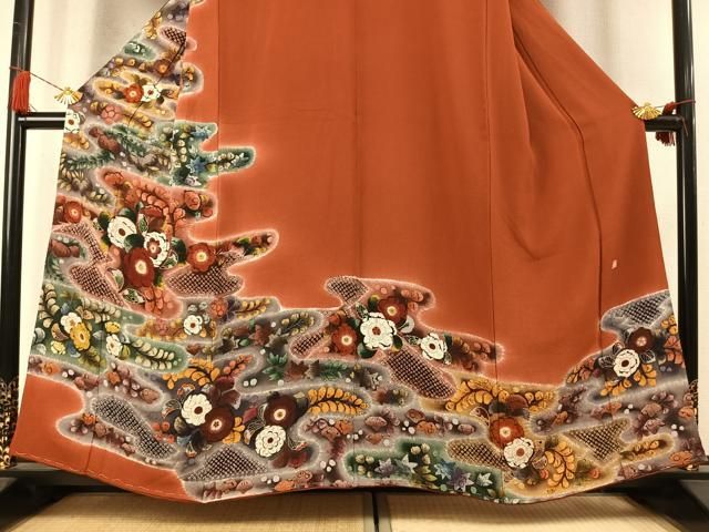 平和屋着物●訪問着 作家物 辻が花 暈し染め 鬼しぼ縮緬 正絹 逸品 未使用 AABN3597fy