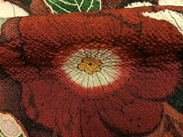 平和屋着物●訪問着 作家物 辻が花 暈し染め 鬼しぼ縮緬 正絹 逸品 未使用 AABN3597fy
