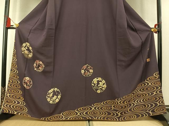 平和屋着物●訪問着 作家物 国宝紅白梅図屏風 暈し染め 金彩 やまと誂製 正絹 逸品 AABN3605fy