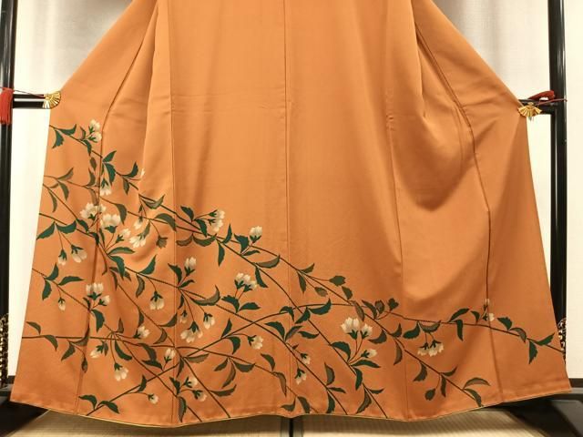 平和屋着物●訪問着 枝花文 金彩 正絹 逸品 AABN3634fy