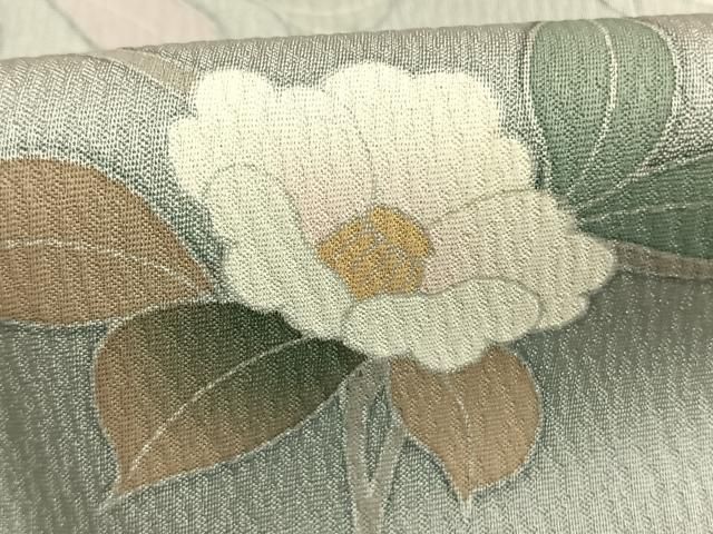 平和屋着物●訪問着 友禅 作家者 枝花文 暈し染め 鈴乃屋扱い 正絹 逸品 AABN3684fy