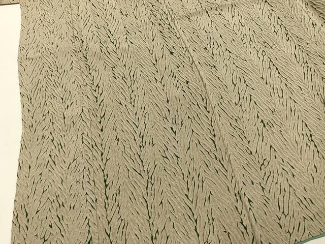 平和屋着物●上質な小紋 杢目絞り 反端付き 正絹 逸品 未使用 AABN3700fy