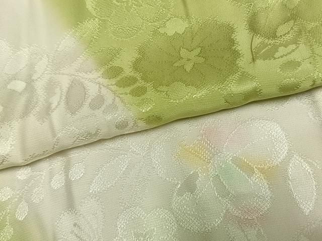 平和屋着物●振袖用長襦袢 無双仕立て 辻が花地紋 暈し染め 正絹 逸品 AABN3739fy