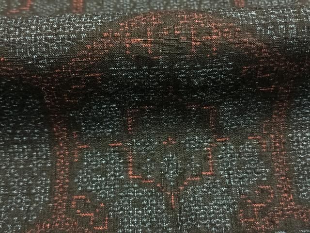 平和屋着物●本場結城紬 重要無形文化財 100亀甲 亀甲花文 正絹 逸品 AABN3747fy