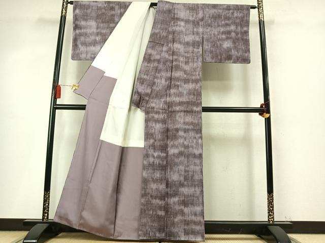 平和屋着物●上質な紬 霞文 正絹 逸品 未使用 AABN3787fy