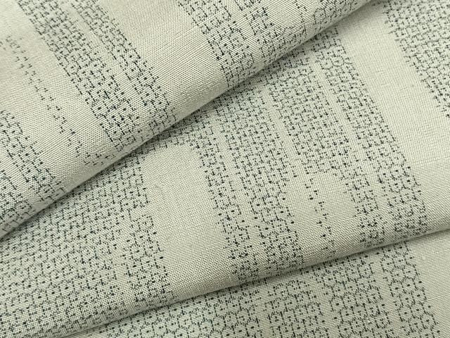 平和屋着物●結城紬 100亀甲 幾何学文様 正絹 逸品 AABN3789fy