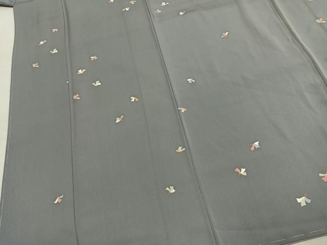 平和屋着物●上質な小紋 舞花文 金彩 正絹 逸品 未使用 AABN3803fy
