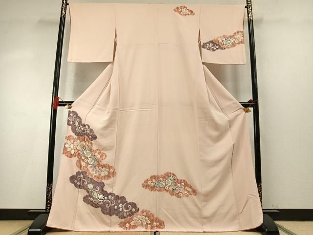 平和屋着物●訪問着 絞り 辻が花 正絹 逸品 AABN3805fy