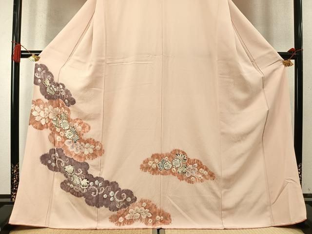 平和屋着物●訪問着 絞り 辻が花 正絹 逸品 AABN3805fy
