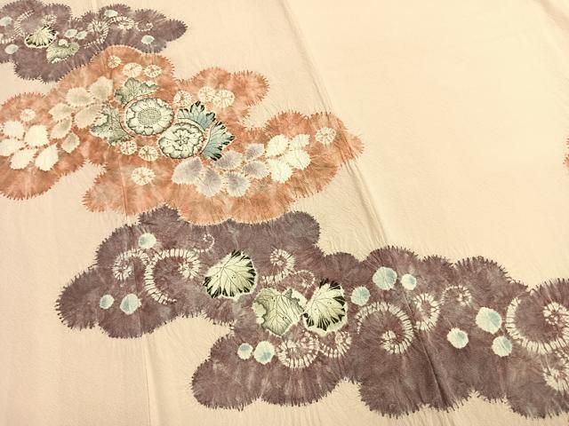 平和屋着物●訪問着 絞り 辻が花 正絹 逸品 AABN3805fy