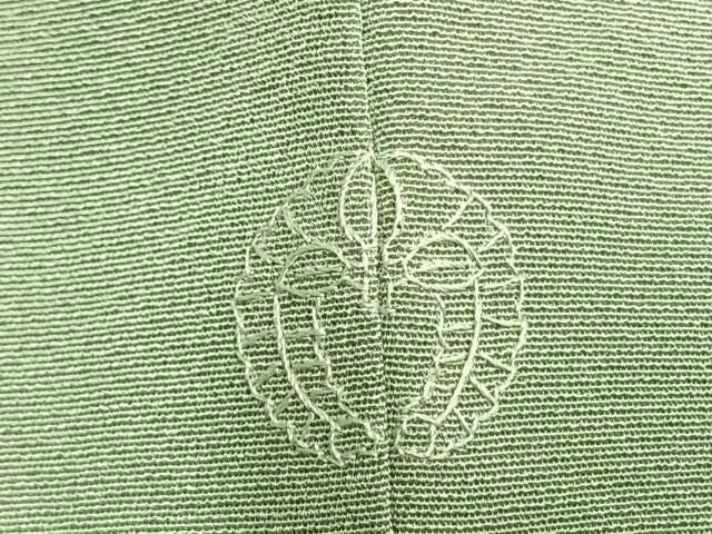 平和屋着物●訪問着 総刺繍 草花文 金糸 正絹 逸品 AABN3848fy