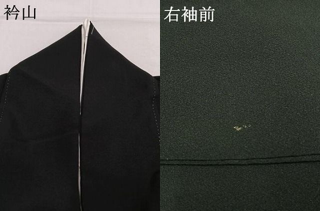 平和屋着物●豪華黒留袖 吉祥花鳥文 金銀彩 正絹 逸品 AABN3861fy