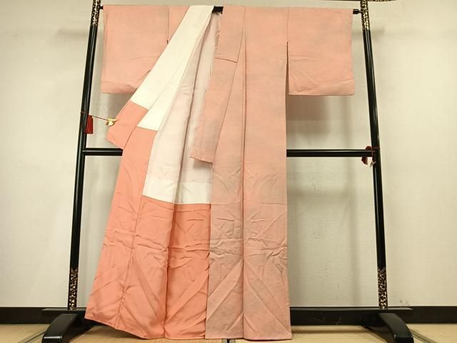 平和屋着物●上質な小紋 霞文 暈し染め 正絹 逸品 AABN3883fy