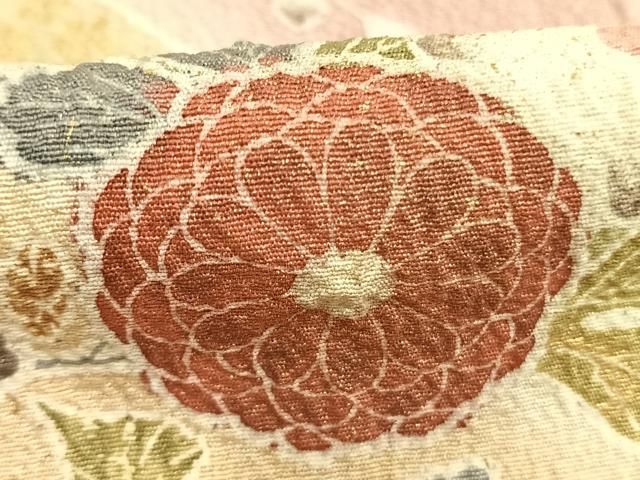 平和屋着物●訪問着 枝花文 暈し染め 金彩 正絹 逸品 AABN3950fy