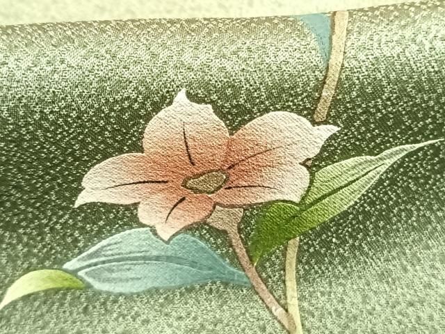 平和屋着物●訪問着 扇面花文 暈し染め 正絹 逸品 未使用 AABN3962fy