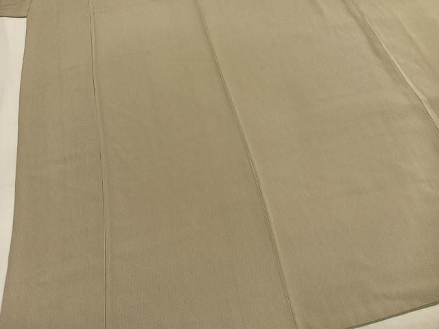 平和屋着物●江戸小紋 万筋 茶色×白色 正絹 逸品 AABN3965fy