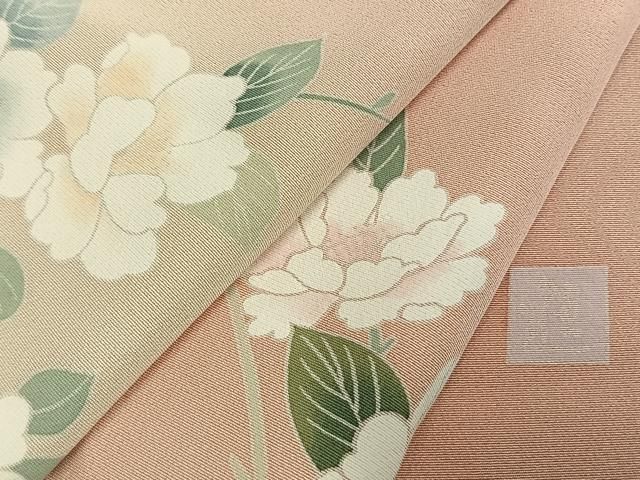 平和屋着物●訪問着 友禅 作家物 枝花文 暈し染め 正絹 逸品 AABN4001fy