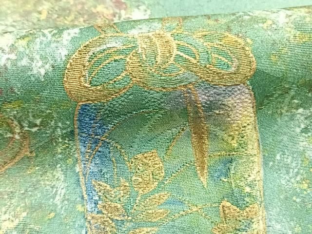 平和屋着物●豪華色留袖 陶器花文 暈し染め 金彩 正絹 逸品 AABN4038fy