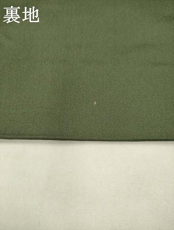 平和屋着物●名物裂一筋 西陣・あらいそ謹製 全通柄 本袋帯 雪輪草花文 正絹 逸品 AABN4397pf