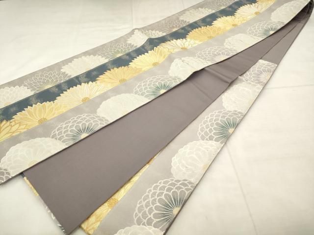 平和屋着物●六通柄袋帯 江戸の粋 金銀糸 正絹 逸品 AABN4480pf