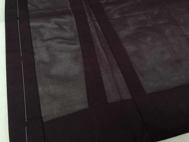 平和屋着物▽羽織 スリーシーズン 春夏秋 塵除け 葡萄色 正絹 逸品 AABN5068jh