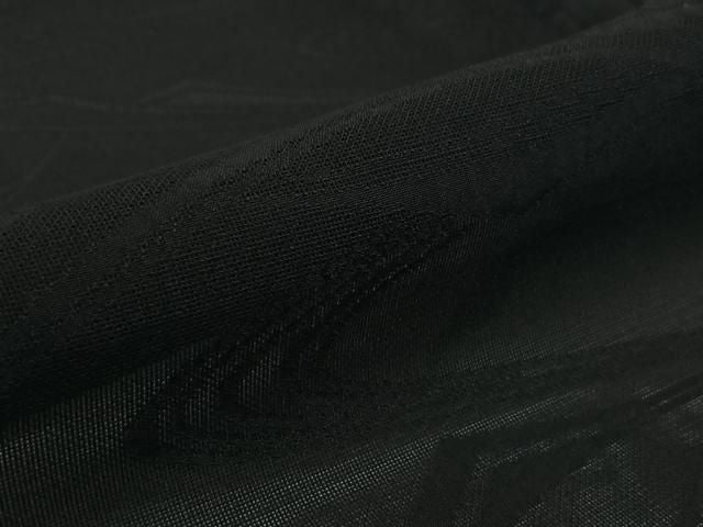 平和屋着物▽羽織 スリーシーズン 春夏秋 塵除け 流水文 黒地 正絹 逸品 AABN5101jh