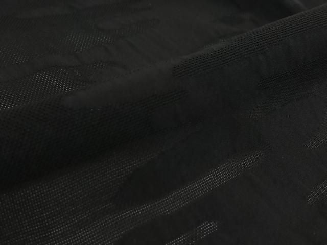 平和屋着物▽羽織 スリーシーズン 春夏秋 塵除け 霞文 黒地 正絹 逸品 AABN5103jh