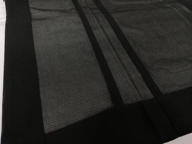 平和屋着物▽羽織 スリーシーズン 春夏秋 塵除け 黒地 正絹 逸品 AABN5104jh
